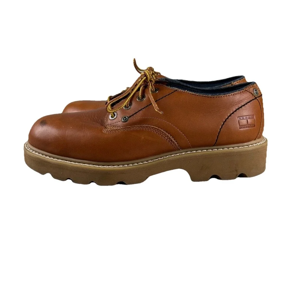Vintage Tommy Hilfiger Shoes Mens 13 Chunky Oxford Brown Y2K 35012 G-9 CH9